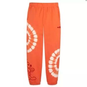 Disney Jogger Pants For Adults - Mickey Mouse - Orange Tie-Dye
small